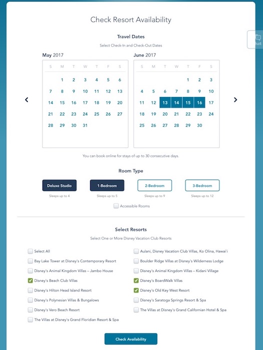 Resort Availability Tool