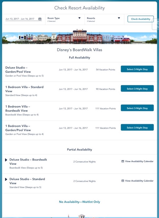 Resort Availability Tool