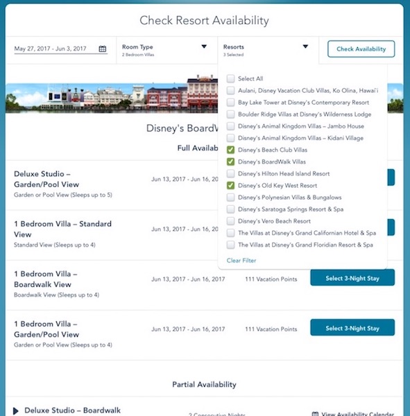 Resort Availability Tool