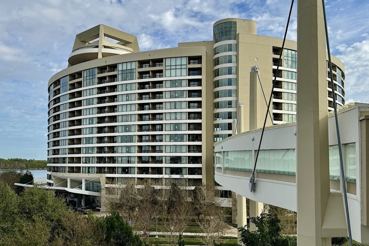 Disneys Bay Lake Tower Skyway Bridge Day