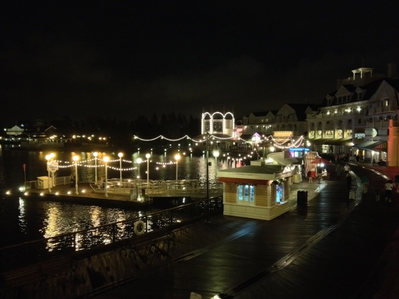 Disney's BoardWalk at night