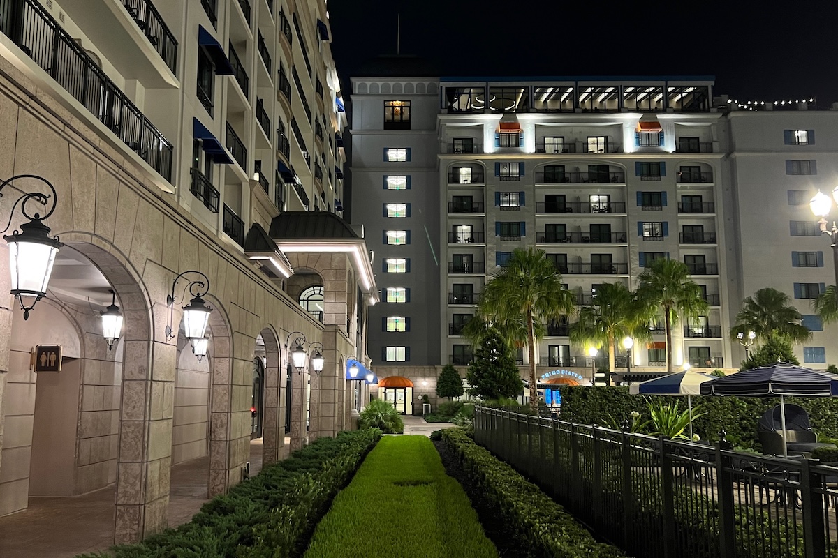 Disneys Riviera Resort Quiet Pool Night