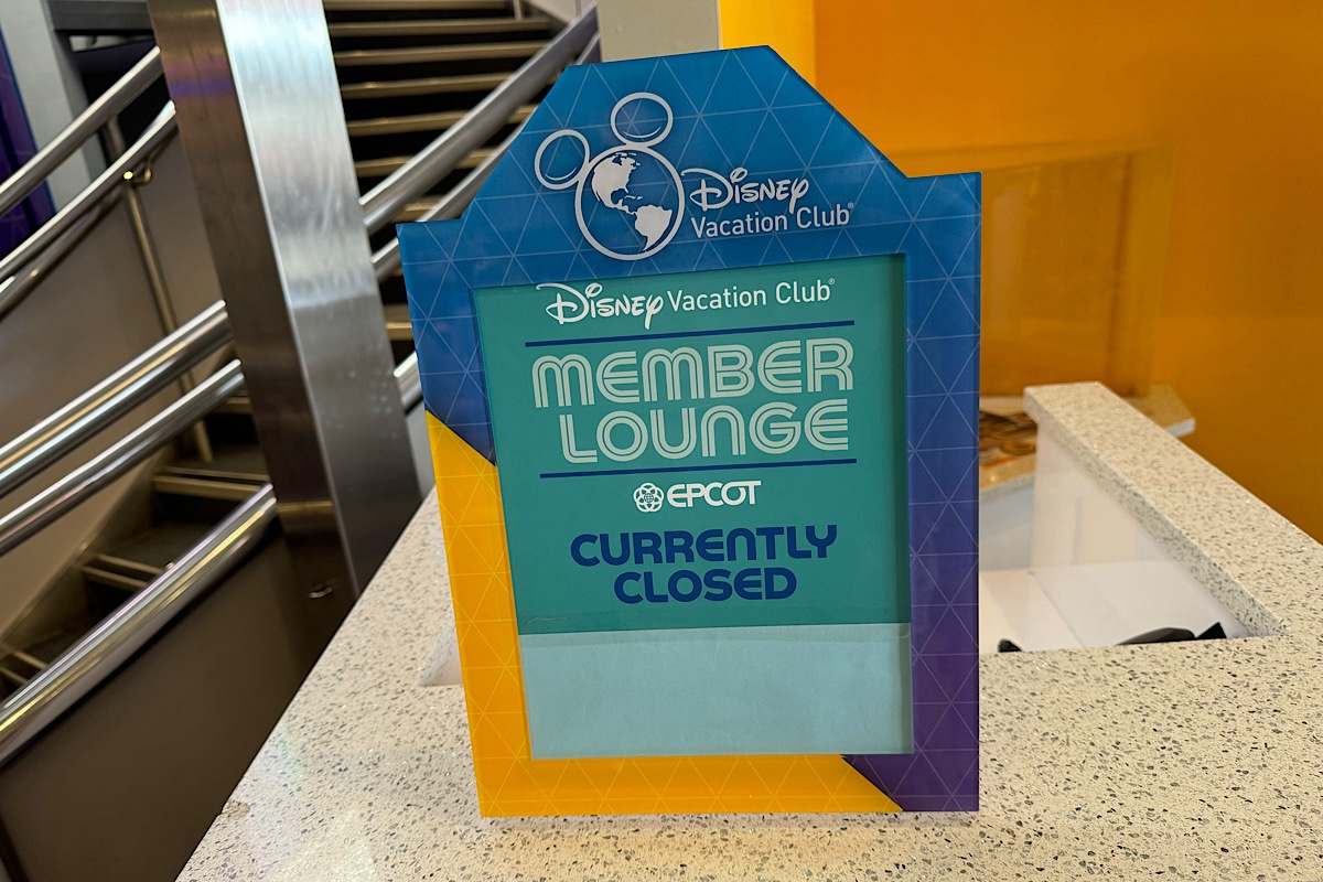 Disney Vacation Club Lounge Closed