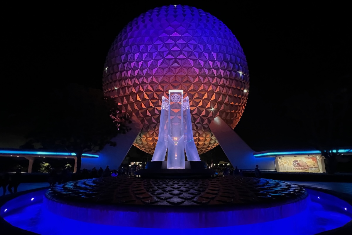 EPCOT Spaceship Earth Night