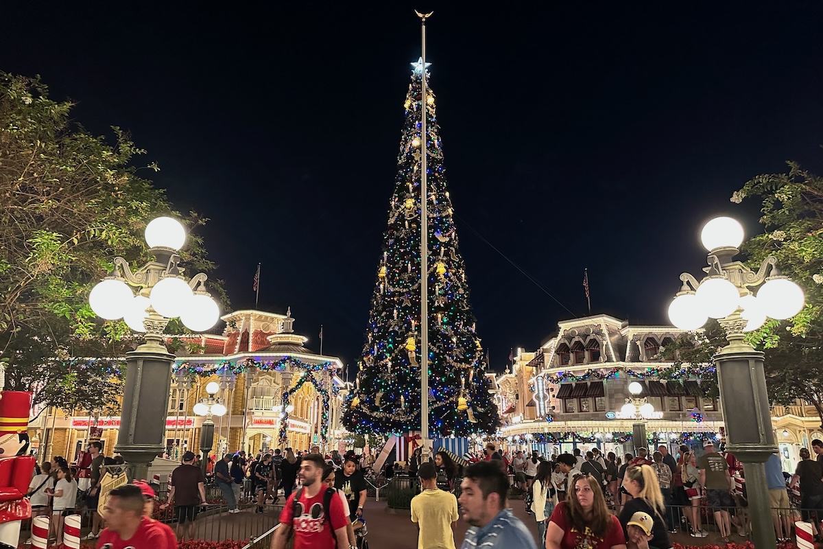 Magic Kingdom Main Street Christmas Night