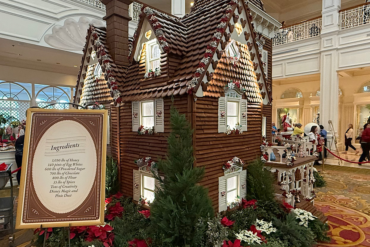 Disneys Grand Floridian Gingerbread House 2024