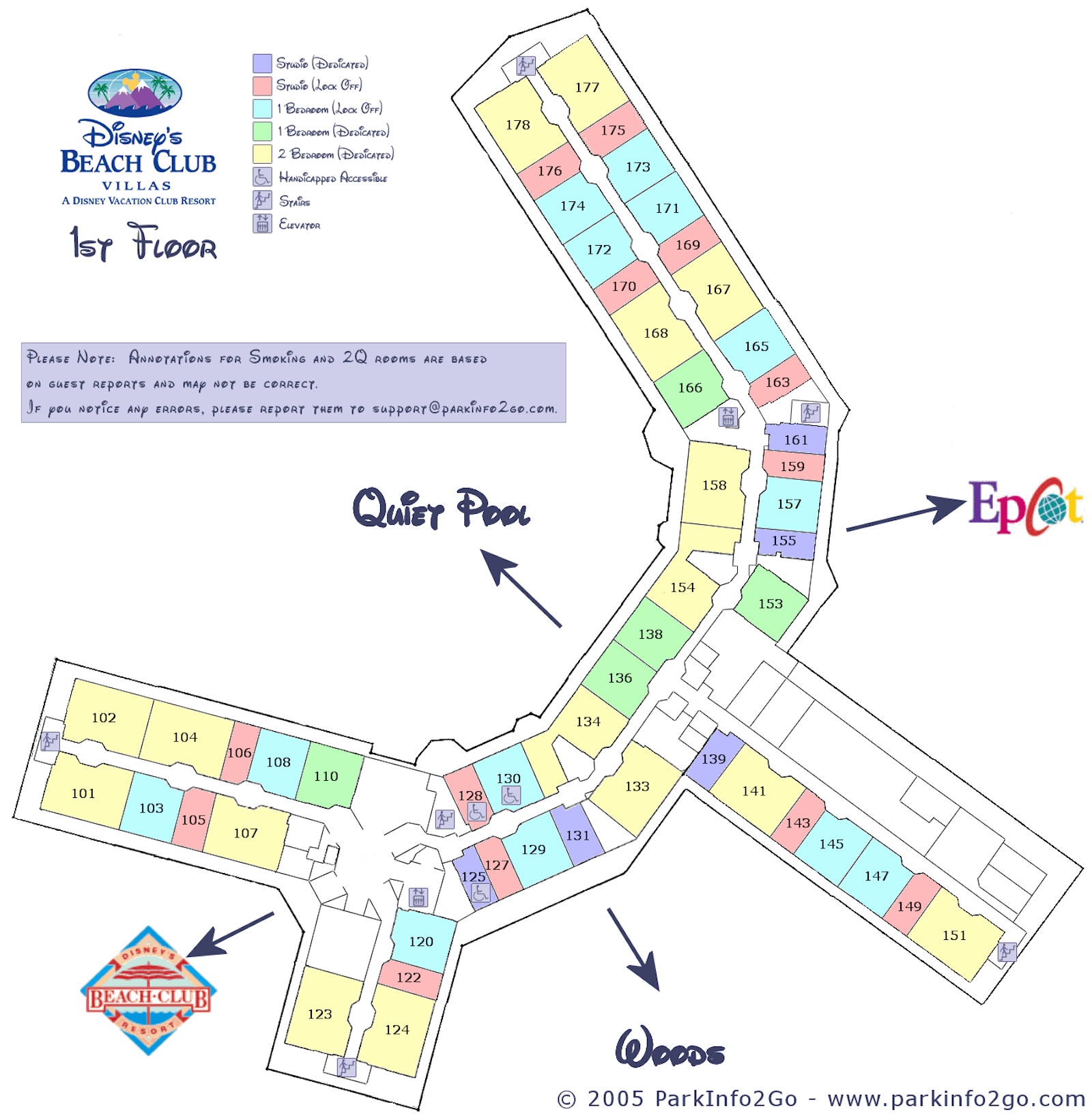 Beach Club Floorplan - Floor 1