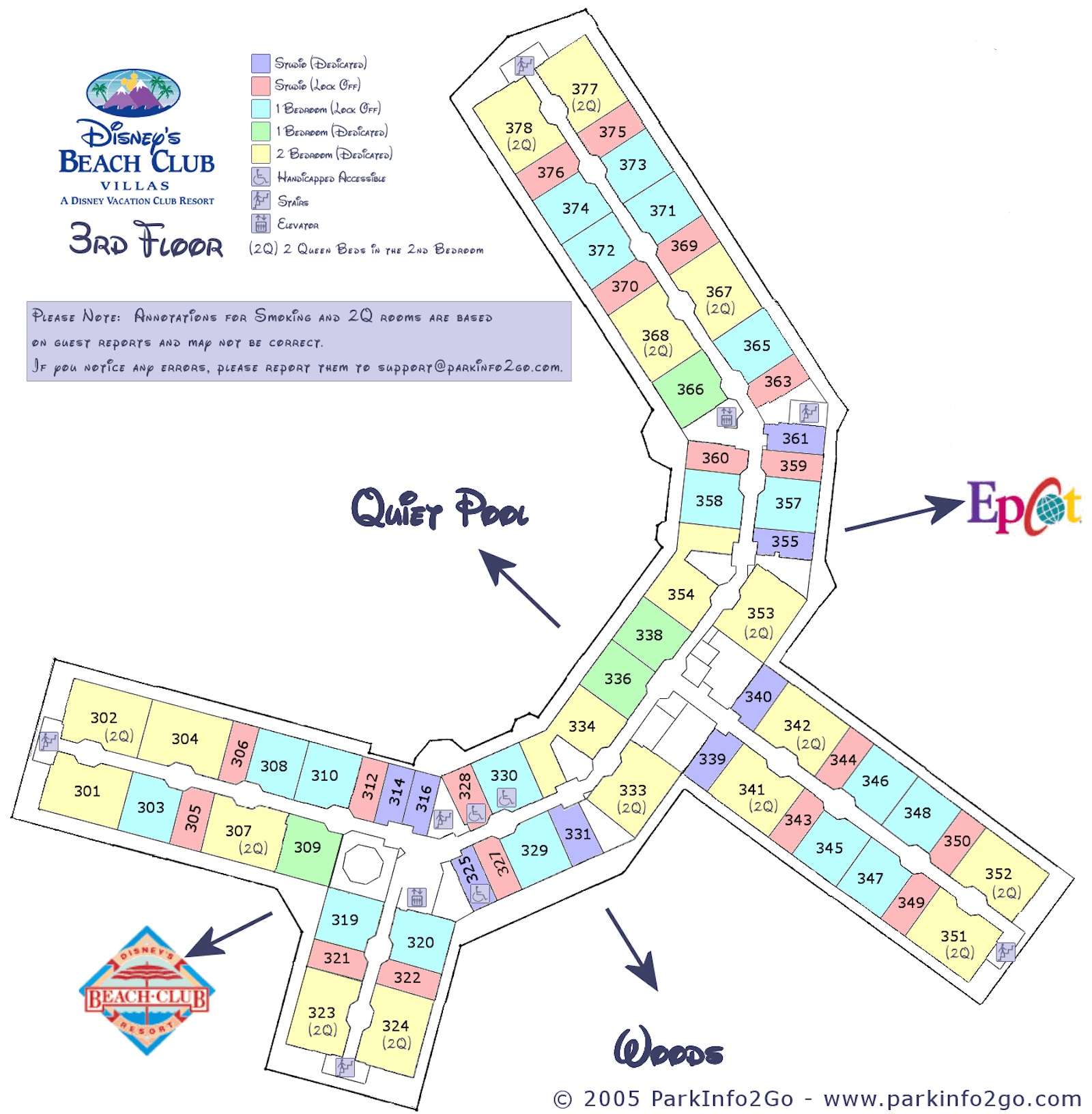 Beach Club Floorplan - Floor 3