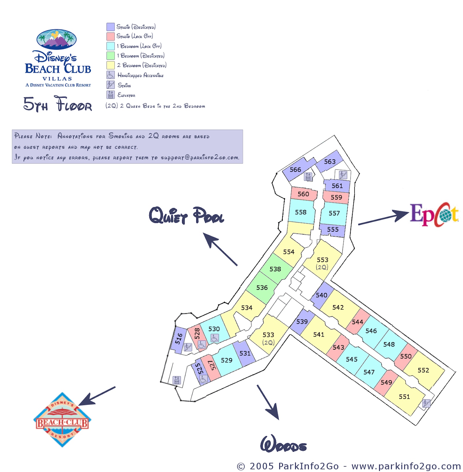 Beach Club Floorplan - Floor 5