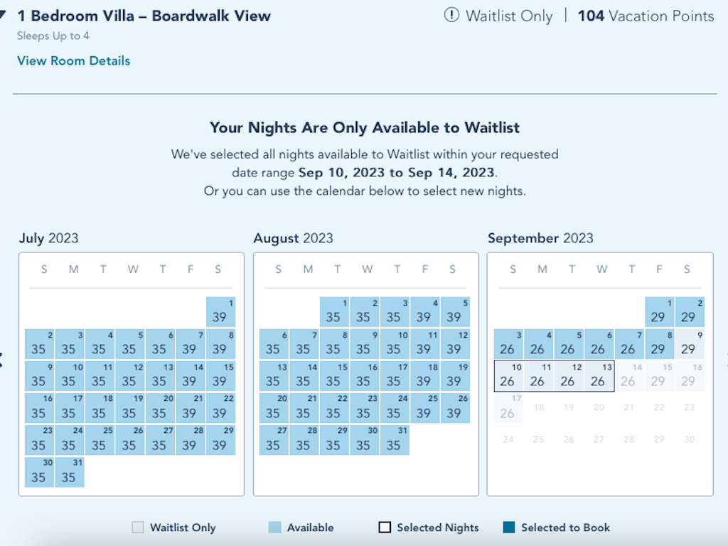 BoardWalk Availability 2022