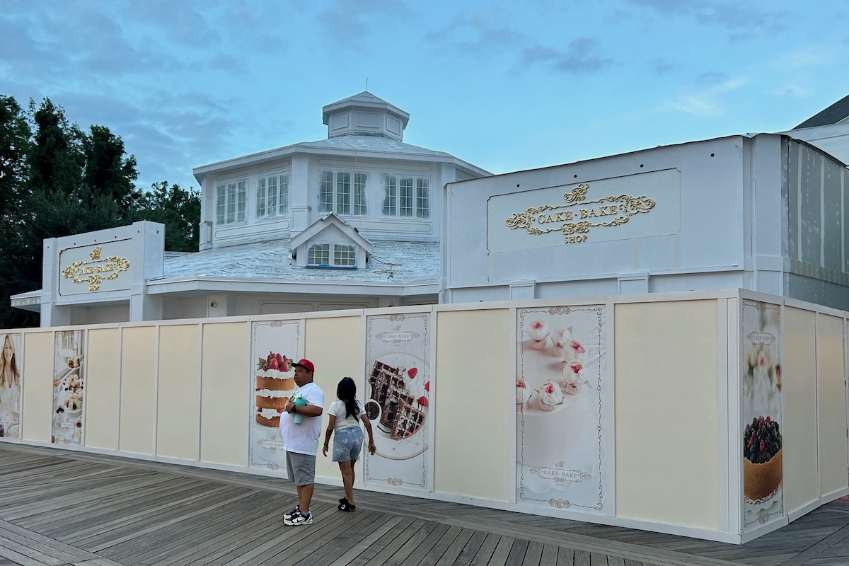 Disneys BoardWalk Cake Bake Shop Construction 2024 07 09a