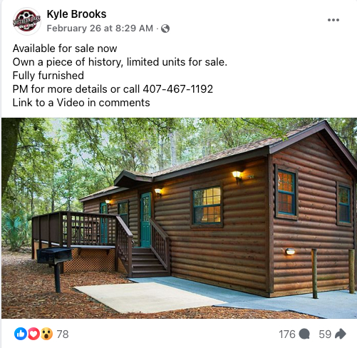 Fort Wilderness Cabin Old Facebook