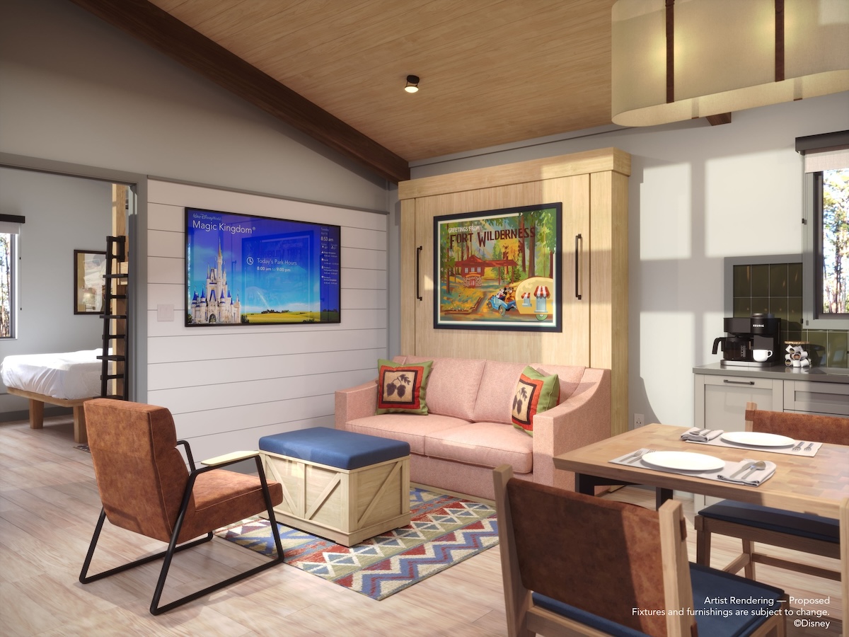 Cabins at Disneys Fort Wilderness Concept Kitchen 202312