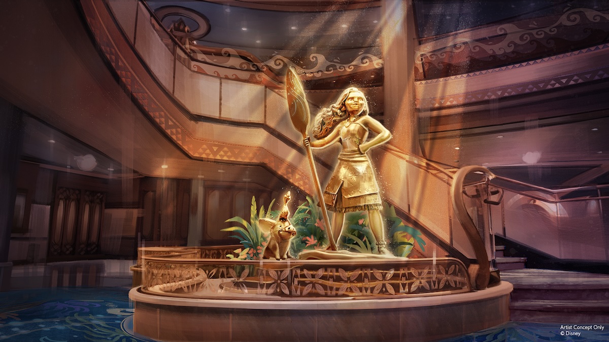 Disney Believe Atrium Statue Moana