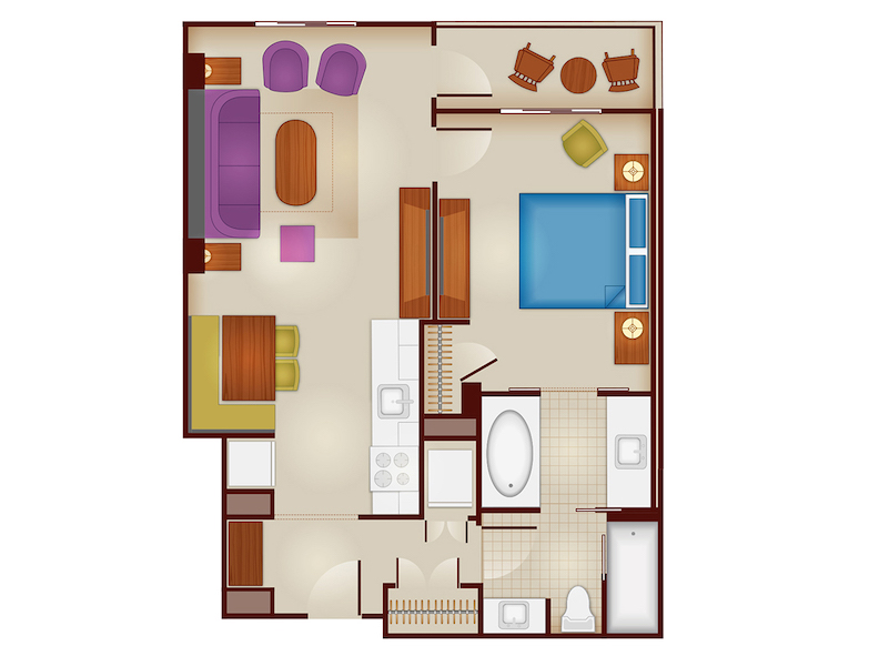 One Bedroom Floorplan