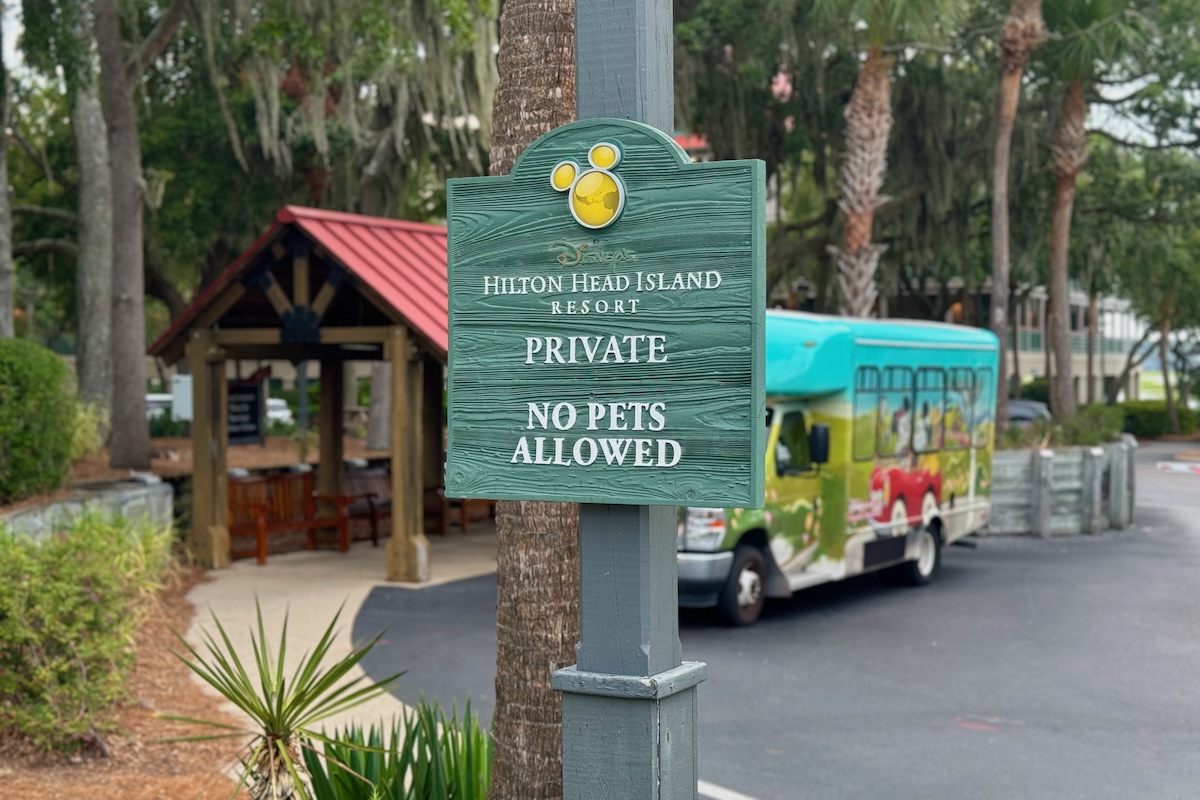 Disneys Hilton Head Island Exterior Bus Stop Sign