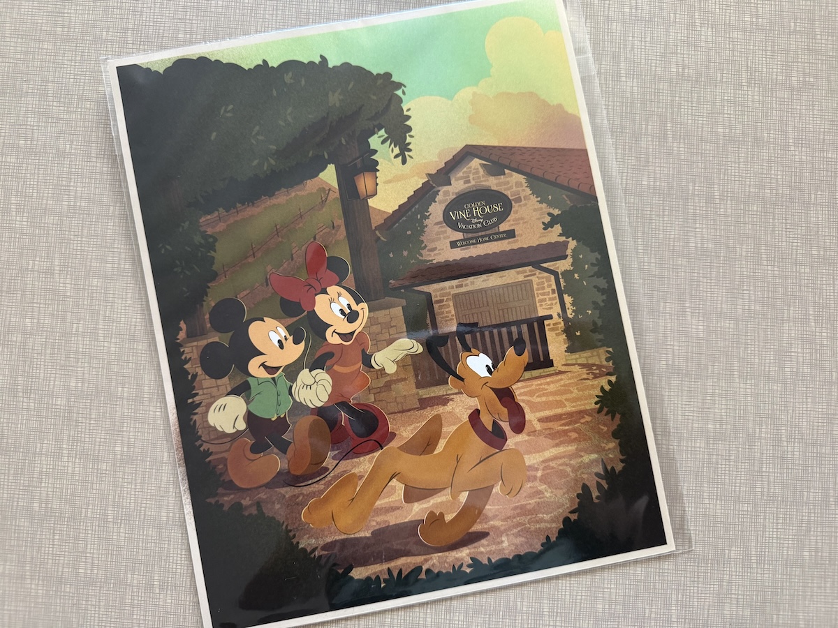 Disney Vacation Club Golden Vine House Print 202606
