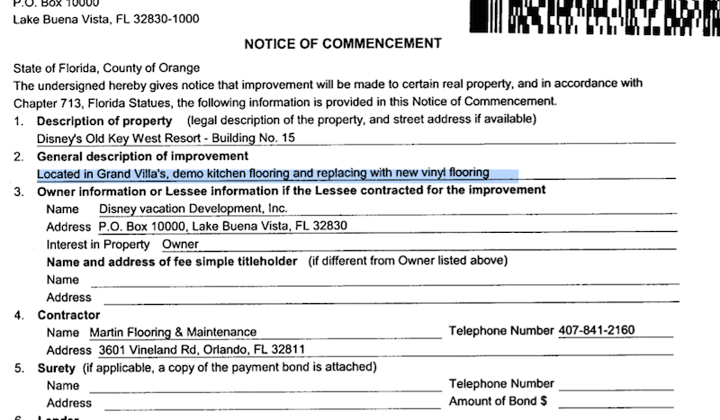 Old Key West Flooring Permit