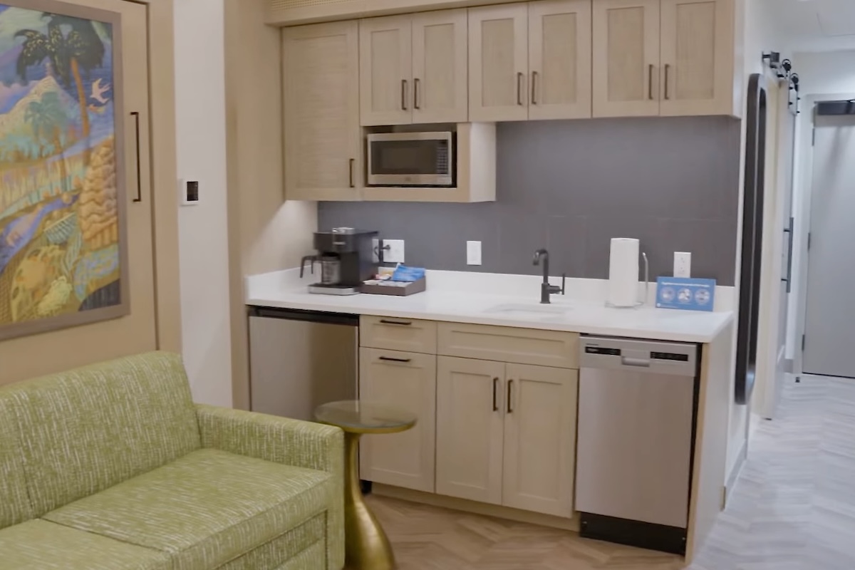 Island Tower Disneys Polynesian Villas Concept Deluxe Studio Kitchenette 2024 June