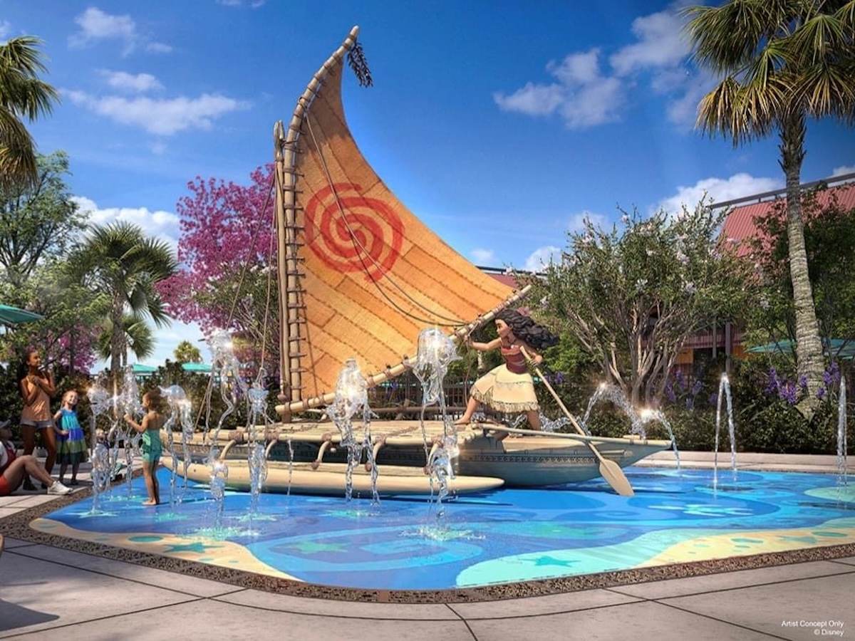 Island Tower Disneys Polynesian Villas Concept Moana Splash Pad