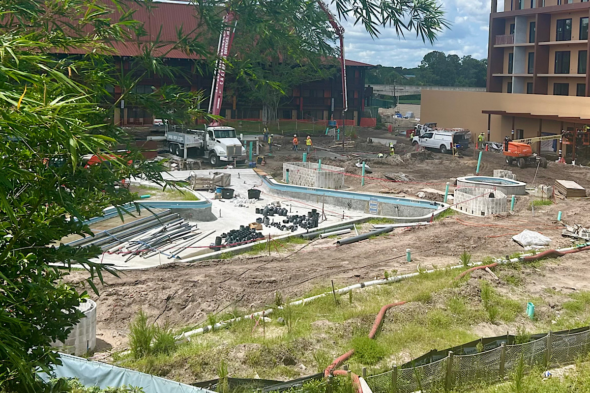 Disneys Polynesian Island Tower Construction 2024 July 7