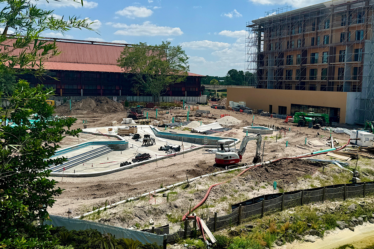 Disneys Polynesian Island Tower Construction 2024 May 7