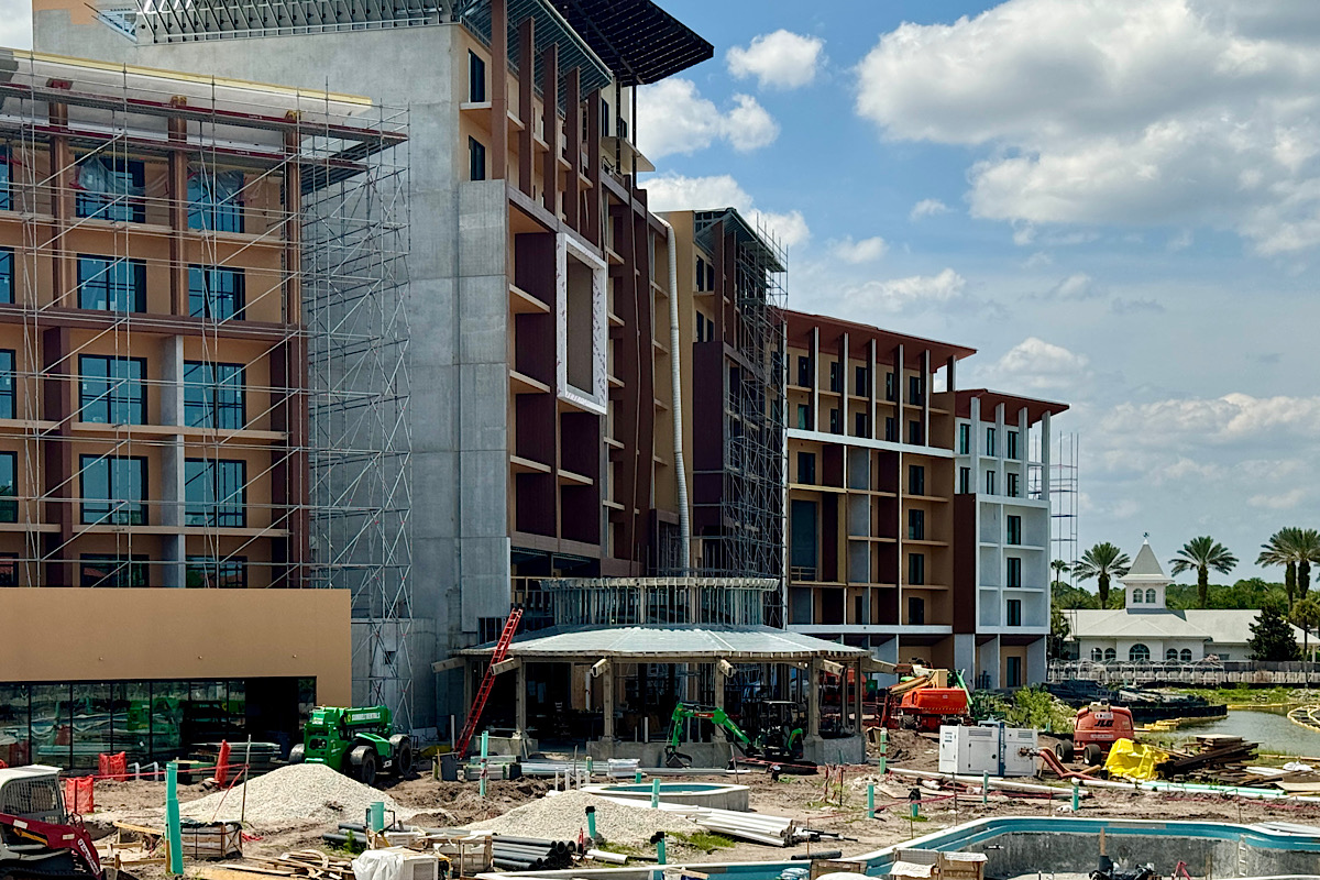 Disneys Polynesian Island Tower Construction 2024 May 8