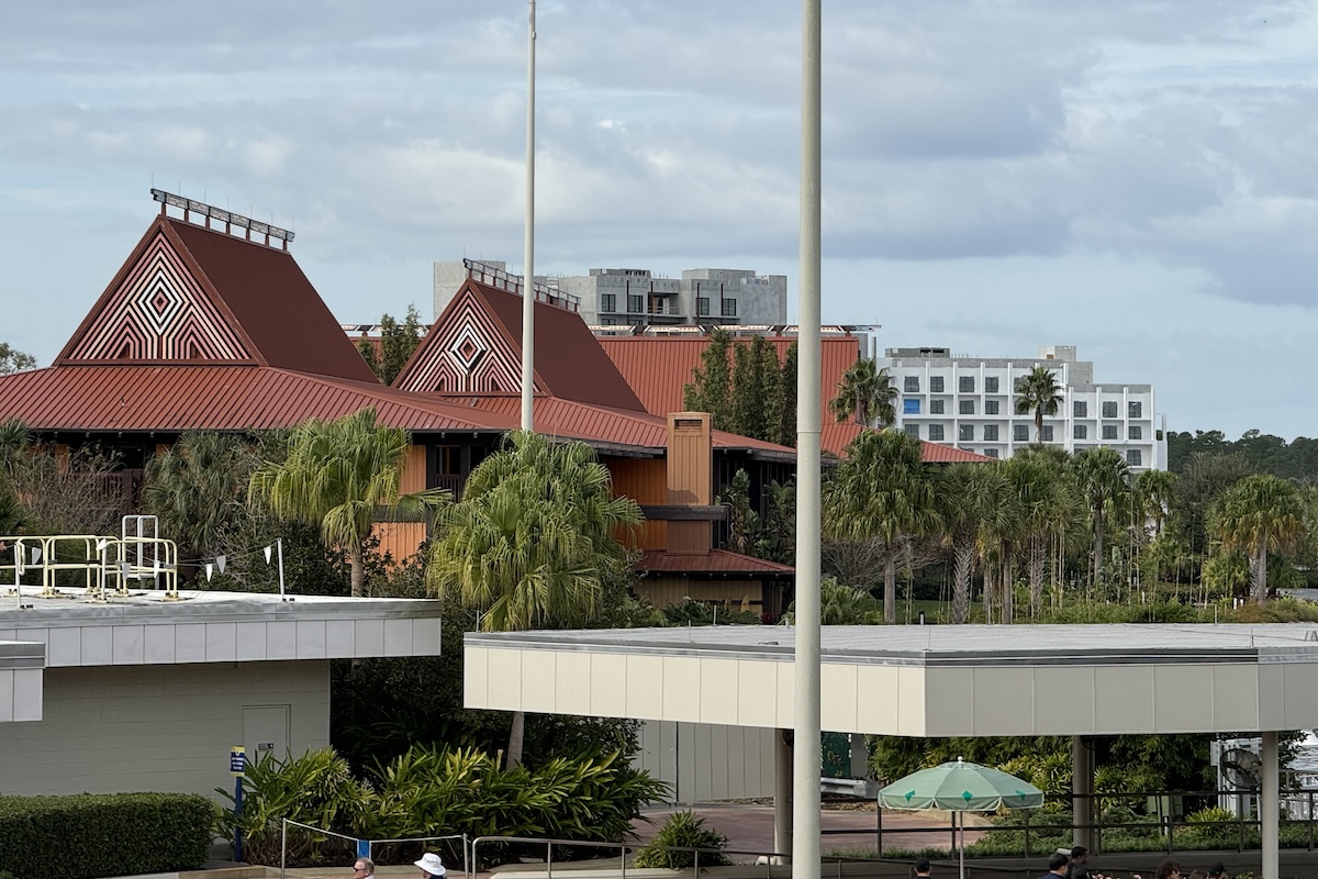 Disneys Polynesian Tower Construction 2023 December 10