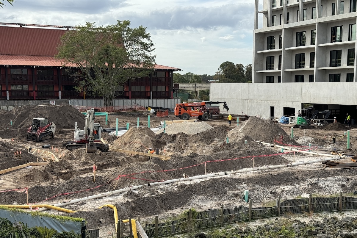 Disneys Polynesian Tower Construction 2023 December 4