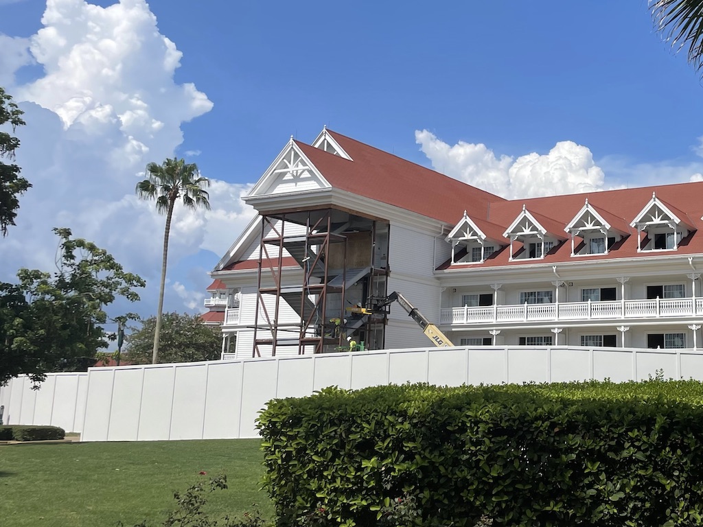 Grand Floridian Construction July 2022