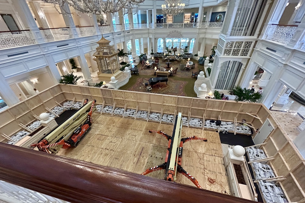 Disneys Grand Floridian Lobby Refurb June 2023d