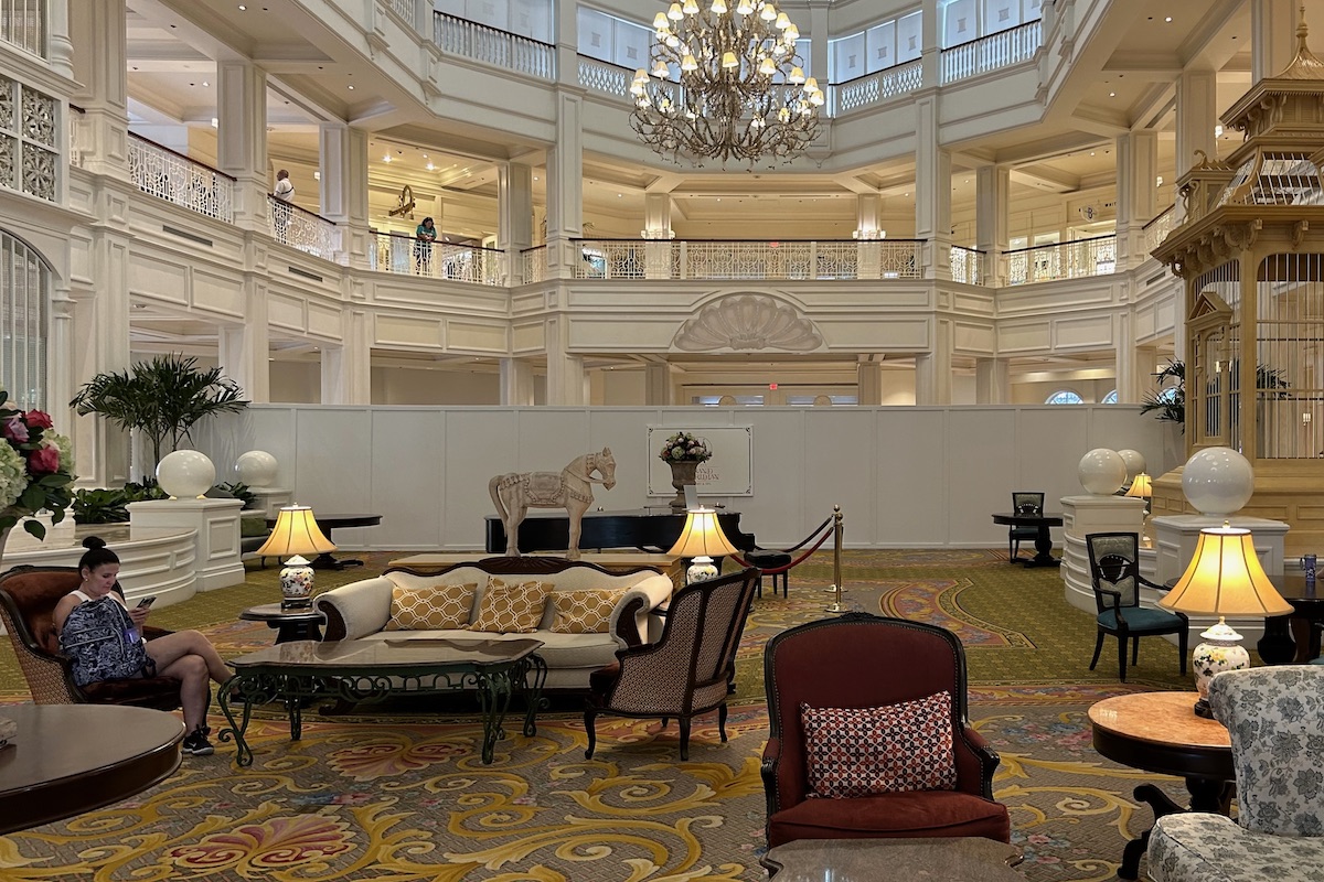 Disneys Grand Floridian Lobby Refurb June 2023e