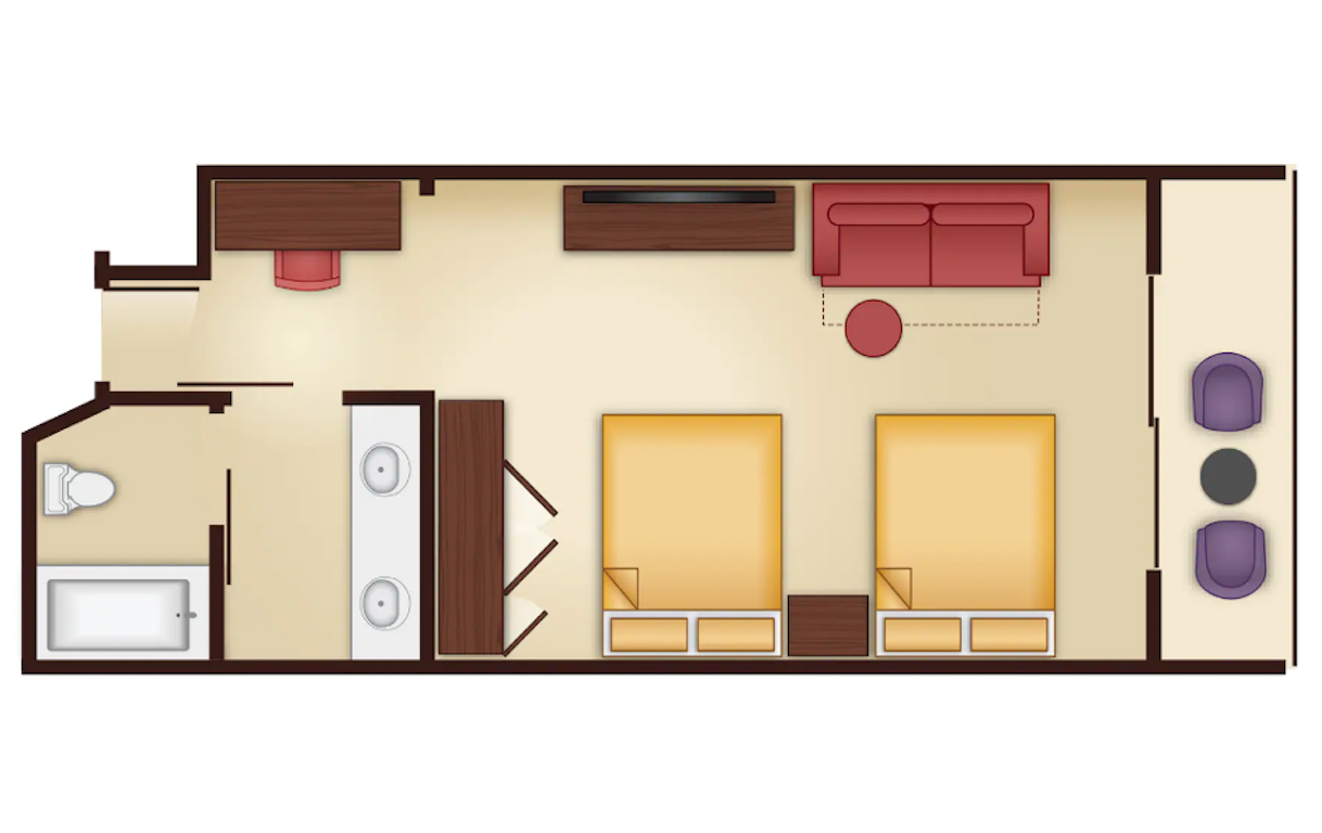 VGF Resort Studio Floorplan