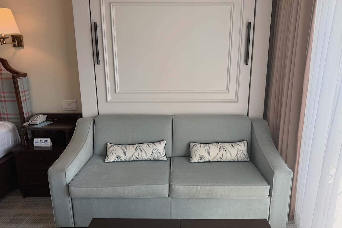 Studio sofa bed and coffee table