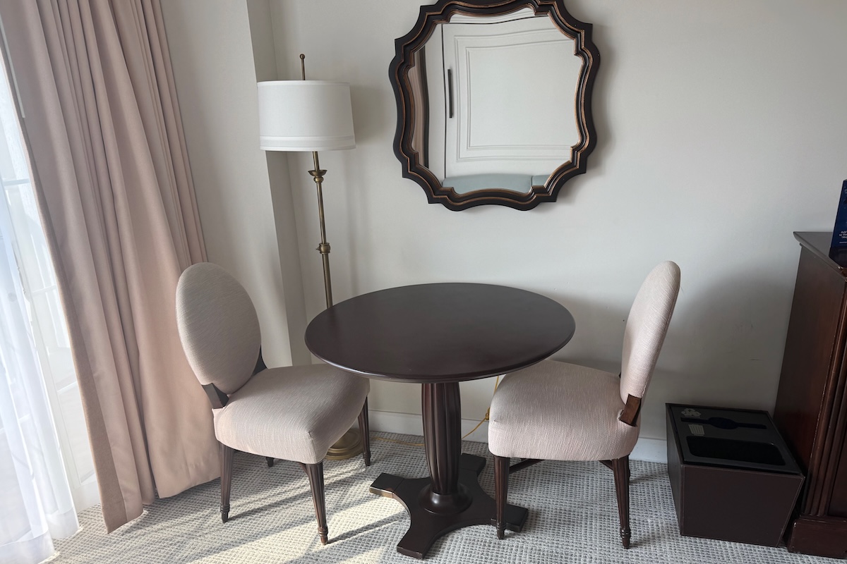 Side table and chairs